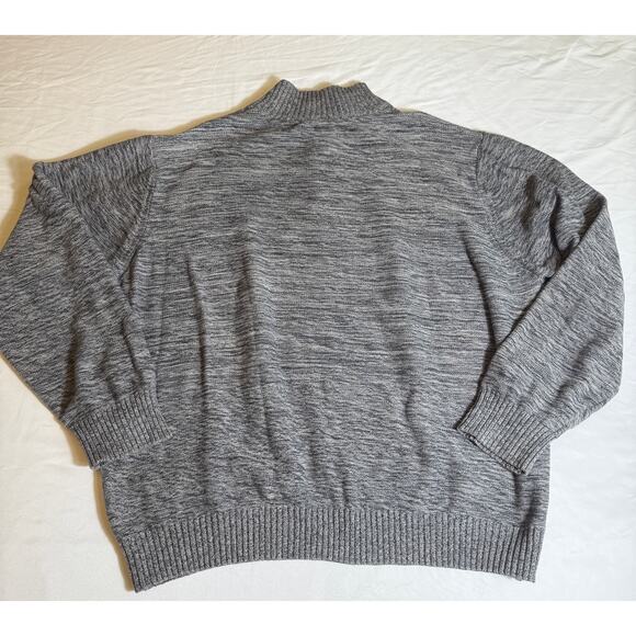 Tricots St. Raphael Men’s Gray 100% Cotton Quarter Zip Sweater Pullover Knit 3X - Picture 2 of 14